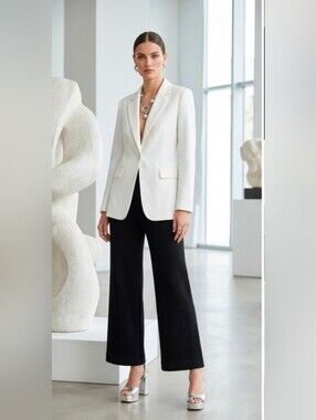 69. St. John Knit Wide Leg Ankle Pant *As Is